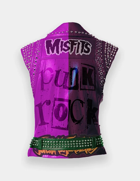Custom Punk Battle Leather Vest | Patch & Stud OEM