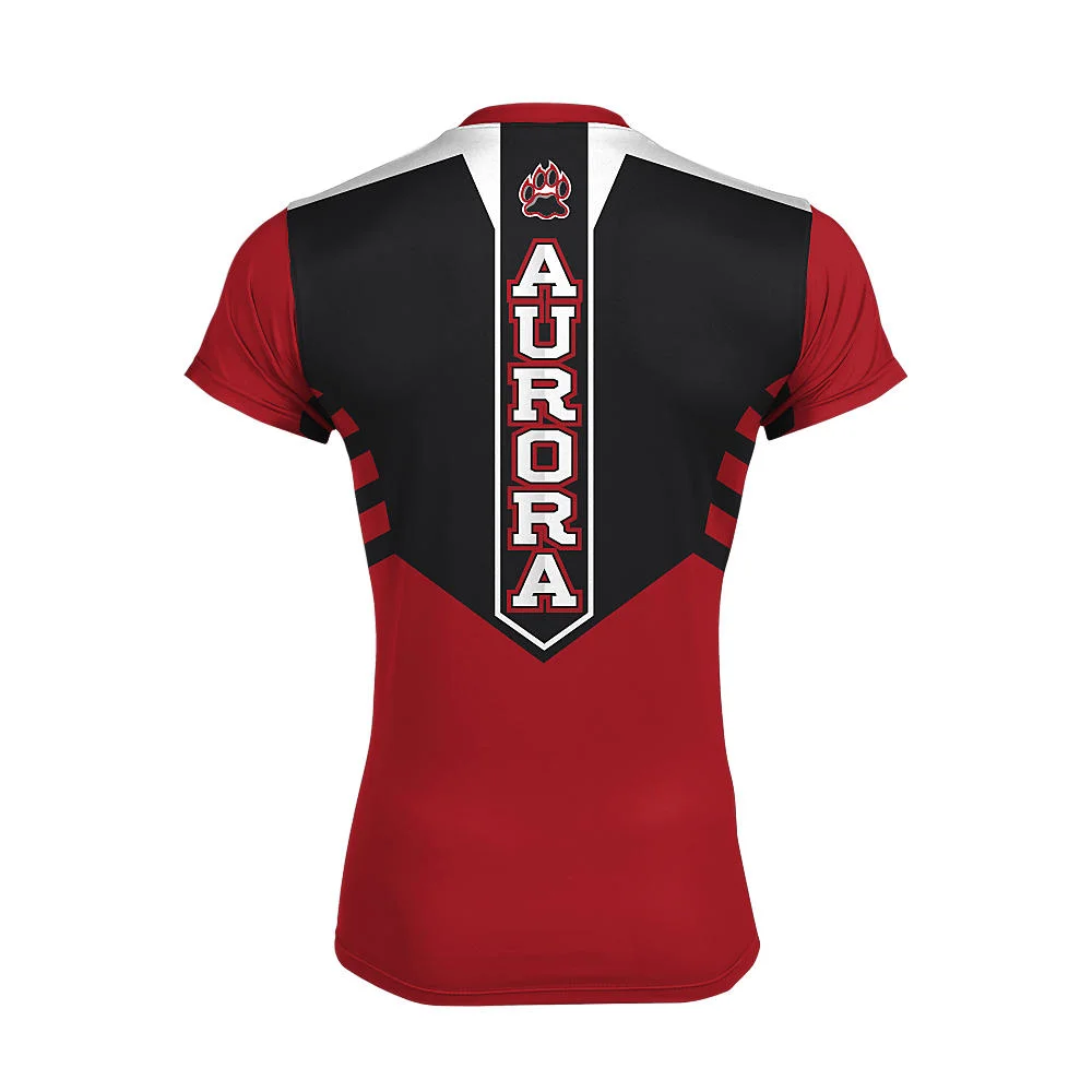 Custom Varsity Letter A Short Sleeve Compression Tee | Teamwear OEM