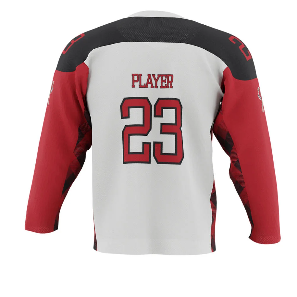 Custom Buffalo Plaid Sublimated Ice Hockey Jersey | OEM