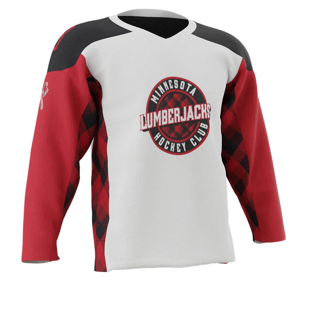 Custom Buffalo Plaid Sublimated Ice Hockey Jersey | OEM