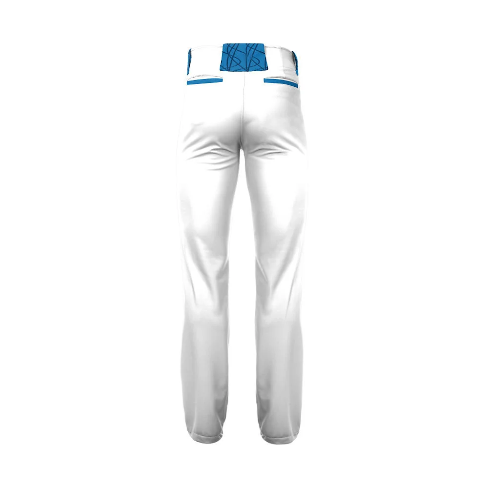 Custom Two-Tone Flank Panel White Baseball Pants | OEM