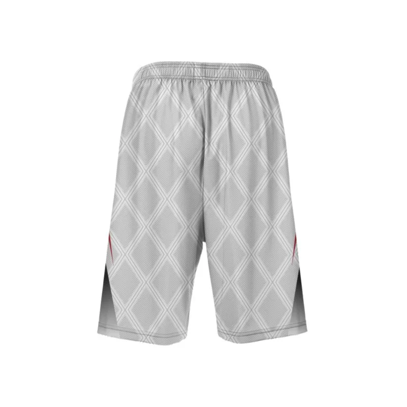 Custom Diamond Grid Striped Lacrosse Shorts | OEM