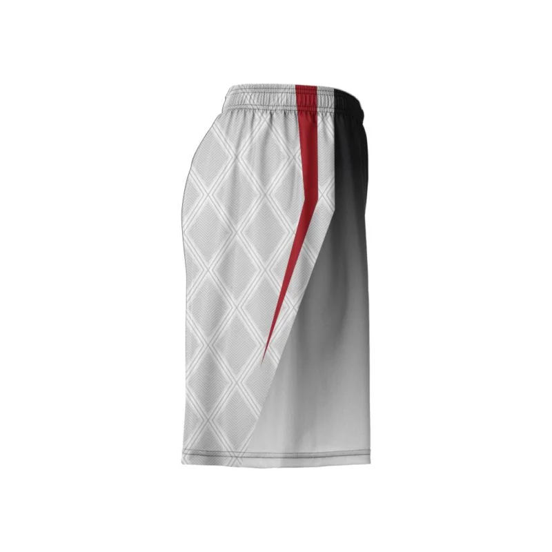 Custom Diamond Grid Striped Lacrosse Shorts | OEM