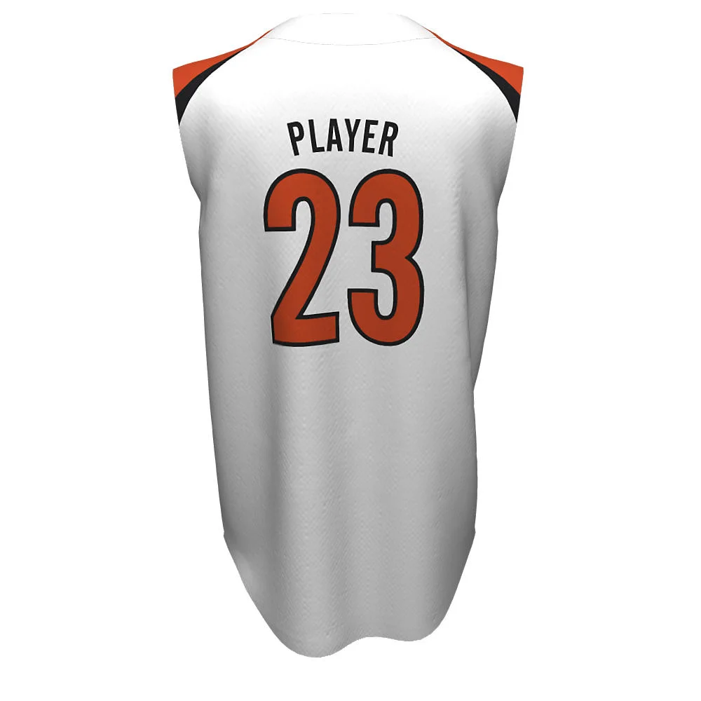 Custom Pin-Dot Mesh Sleeveless Baseball Jersey | OEM