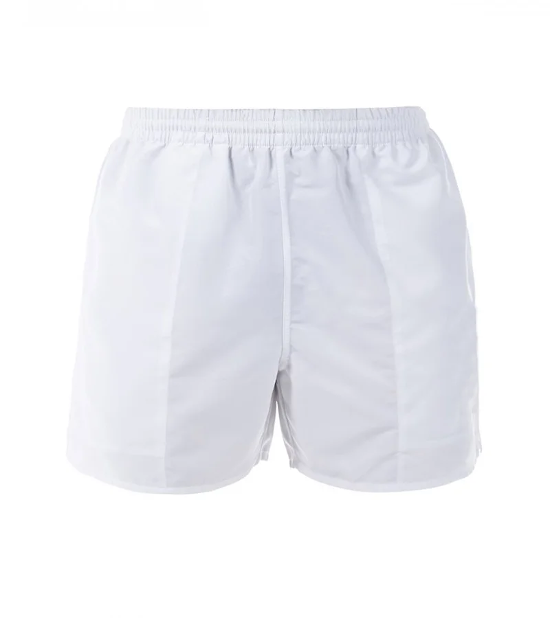 Custom White Scallop Hem Athletic Shorts | Rugby & Track OEM