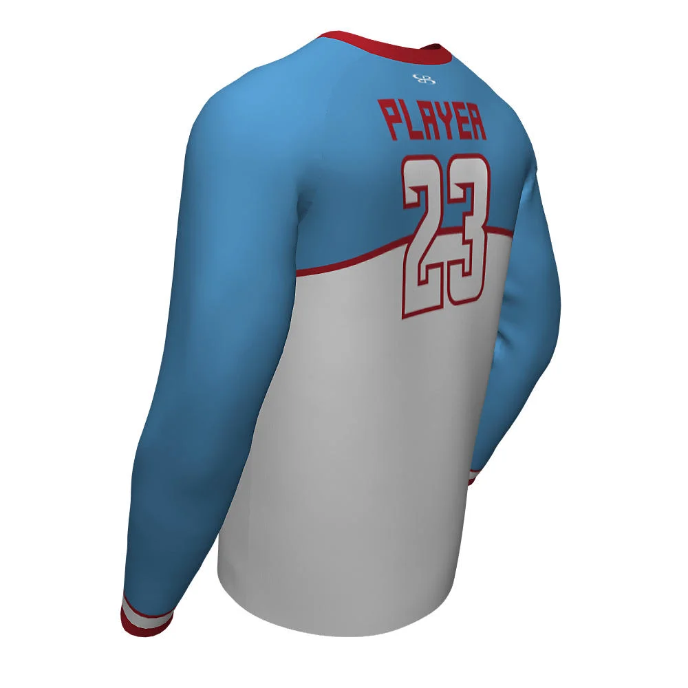 Custom Colorblock Chest Yoke Esports Long Sleeve Jersey | OEM
