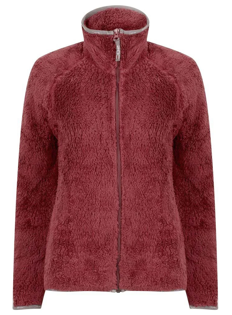 Custom Women's Dusty Rose Sherpa Teddy Fleece Jacket | Outerwear OEM