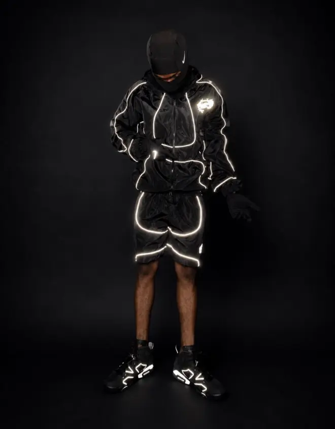 Custom 3M Reflective Windbreaker & Shorts Set | Techwear Tracksuit Set
