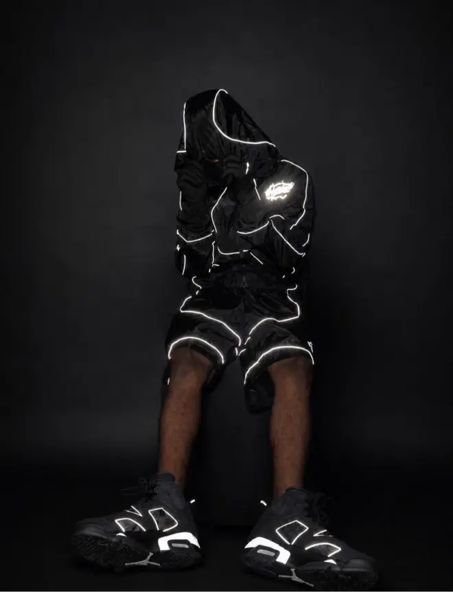 Custom 3M Reflective Windbreaker & Shorts Set | Techwear Tracksuit Set